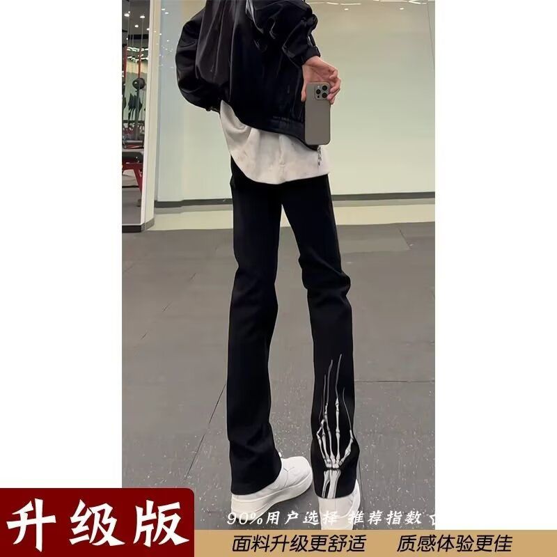 港风潮男夏季新款牛仔裤潮高街潮流痞帅长裤513CK1568P29,女装休闲裤,星座513