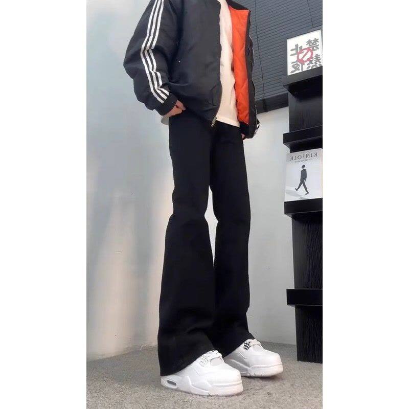 微喇牛仔裤男潮牌美式复古高街薄款喇叭裤夏季513CK1764P35,男装牛仔裤,星座513