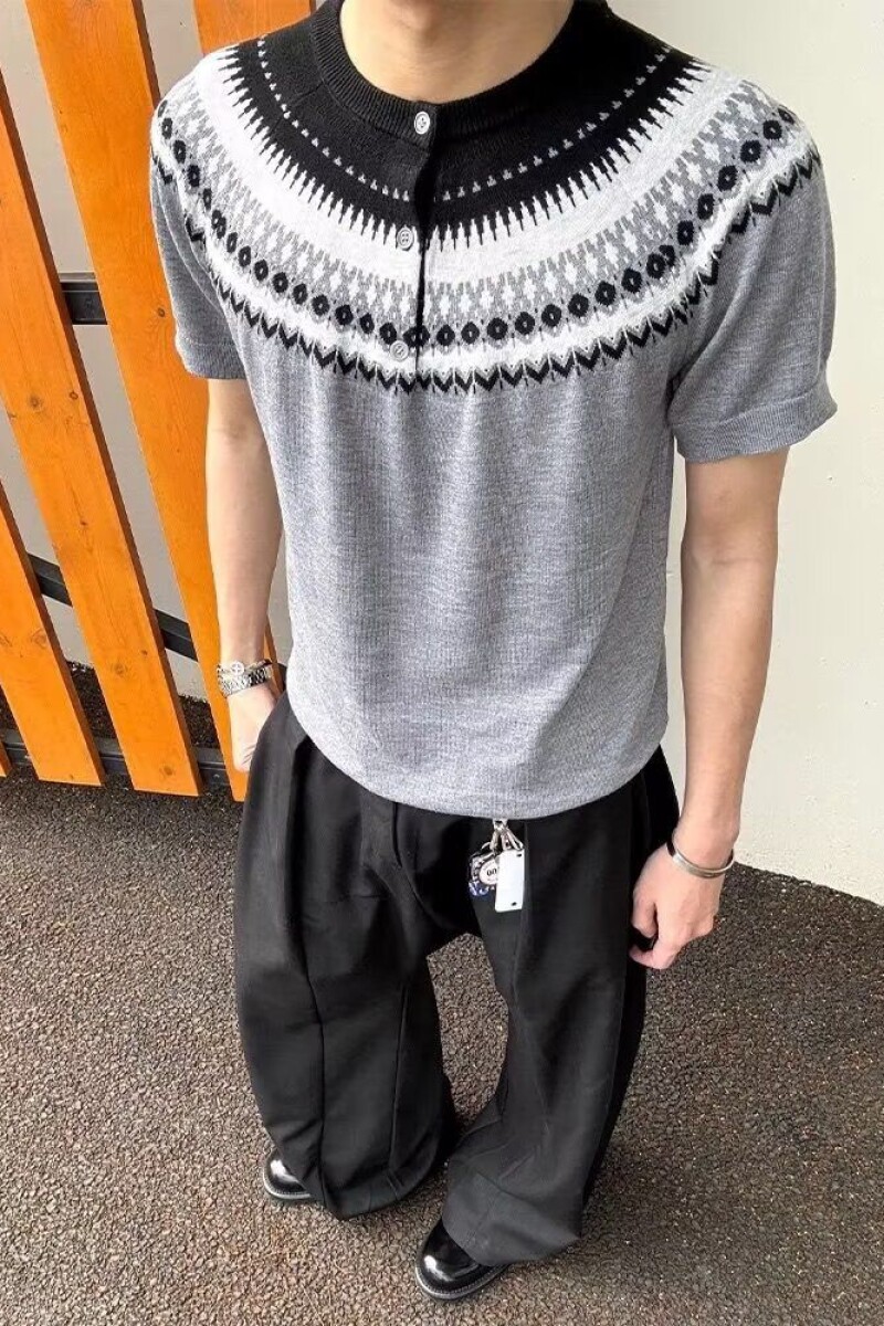 新款短袖t恤男夏季韩版潮流简约半袖上衣513DX1003P45,男装T恤,星座513