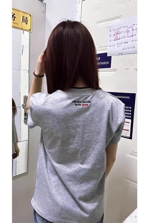 何以至此正肩短袖男款夏季黑色美式小领口t恤重磅健身运动半截袖,男装T恤,星座513