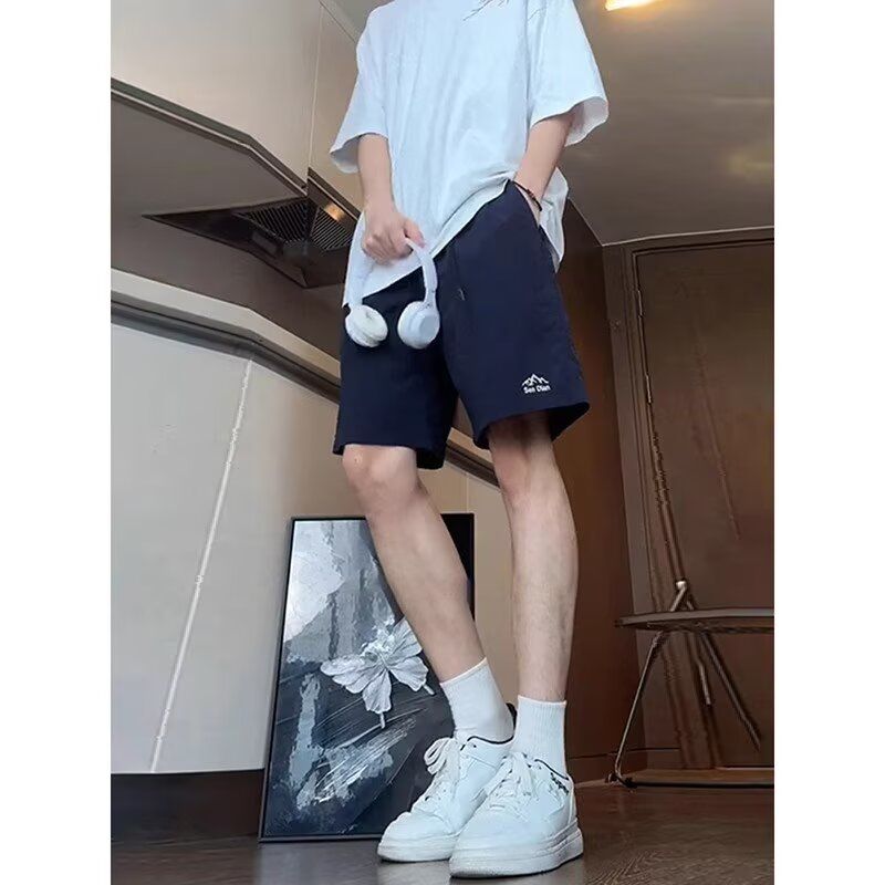 美式复古短裤男夏季薄款速干冰丝休闲五分裤513DK1362P20,男装牛仔裤,星座513