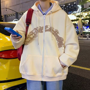 冬季加绒 针织开衫连帽高品质气泡印花男棉衣514-7 MYK6007 P68图片