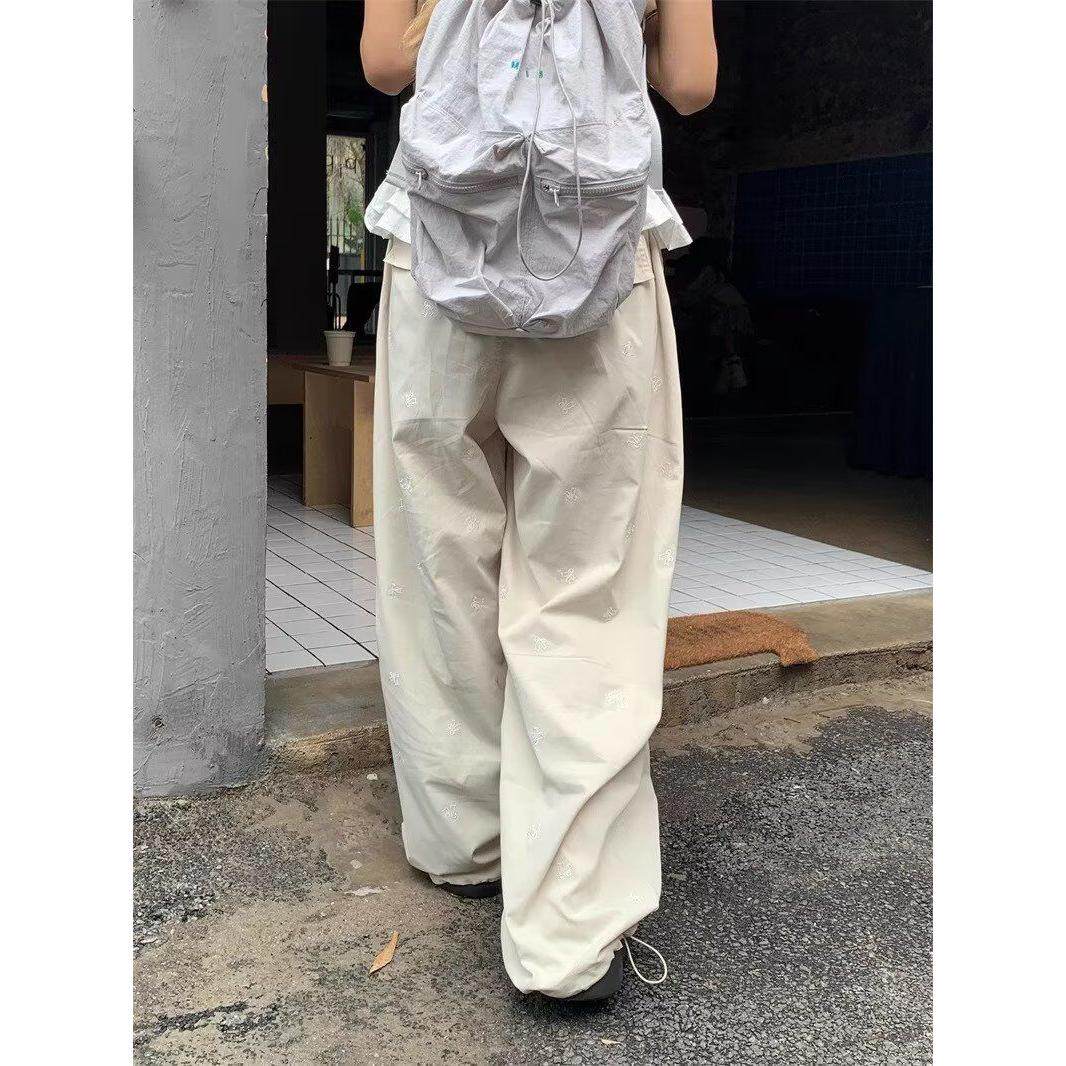 新宽松休闲男韩版潮流百搭夏季薄款坠感阔腿拖地裤513CK1002P45,男装休闲裤,星座513