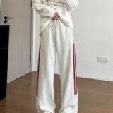 美式高街卫裤男潮牌宽松直筒阔腿运动休闲长裤513CK1745P33，男装休闲裤，星座513