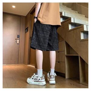 冰丝工装短裤男夏季薄款美式宽松高街大口袋五分裤男513DK1273P25图片