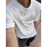 夏季新款短袖女薄款圆领针织T恤上衣中袖半袖DX1198P35，男装T恤，星座513