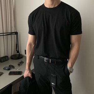 美式复古重磅polo衫短袖男亨利衫运动t恤硬汉英伦雅痞显肌肉上衣图片