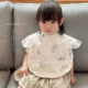 ins韩系婴幼儿短袖 披肩围男女通用围兜防水 罩衣柔软透气宝宝短袖