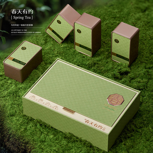 半斤一斤装铁罐通用龙井碧螺春信阳毛尖茶叶包装盒春茶礼盒空盒