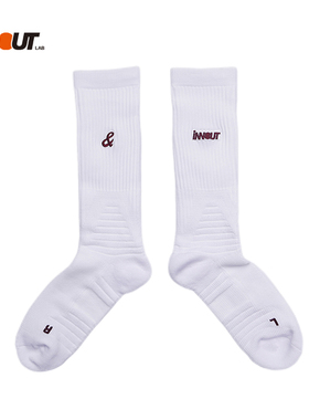 INNOUT LAB夏季新款小刺绣篮球运动袜跑步透气弹力吸汗中筒袜子
