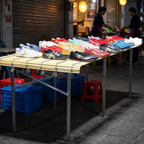 摆货架摆摊神器夜市地摊架子可折叠水果展示架摆摊竹席桌子伸缩架
