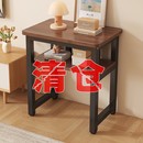 小桌子简易出租屋家用双层书桌鱼缸专用打印机置物架长方形工作台