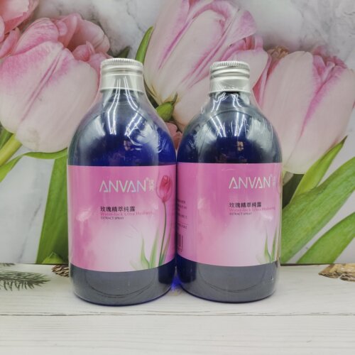 2瓶｜汉芳玫瑰纯露500mL爽肤柔肤水花水补水保湿精油喷雾女士专用