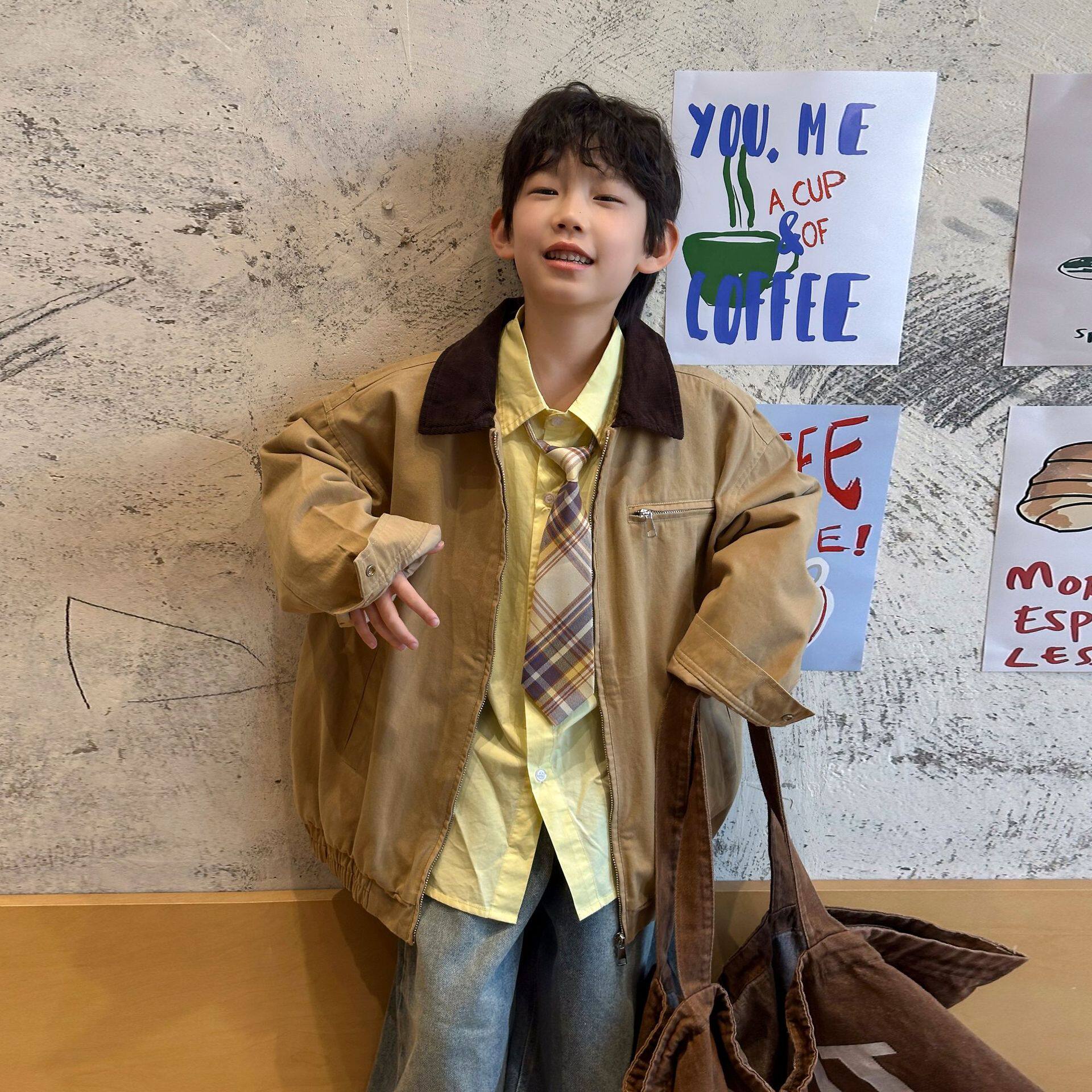 织里童装男童夹克外套2026秋季新款儿童宽松上衣中小童春秋衣服潮