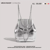 韩国博主小众双肩包2025新款 高级链条银色小背包包旅行女 ins风潮