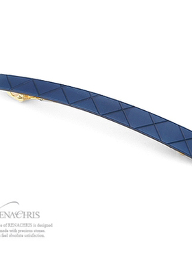 B882韩国进口头饰AngelRena简单纹格长发夹横夹