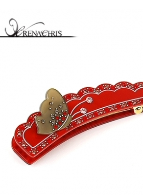 AngelRena韩国发卡网红双面蝴蝶翅膀马尾竖夹香蕉夹C348