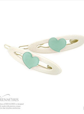 AngelRena韩国发饰头饰清新简单心女款成年人刘海发夹边夹C040