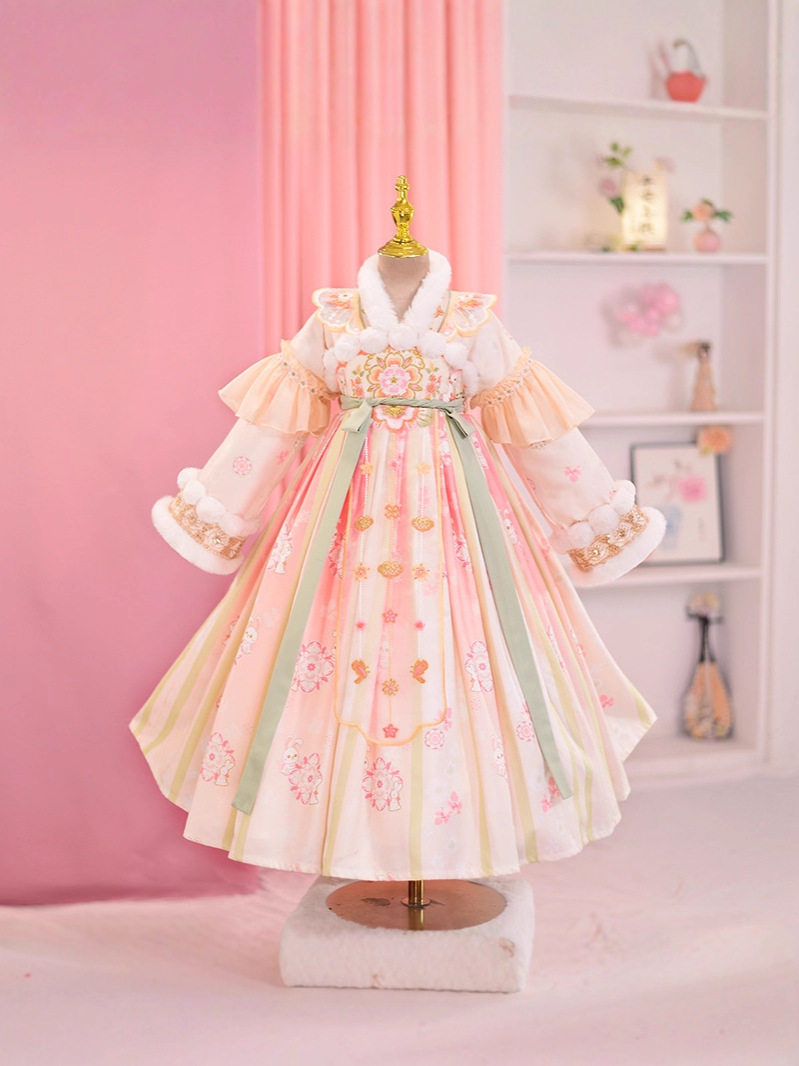 女童汉服2026新款冬季加绒加汉服