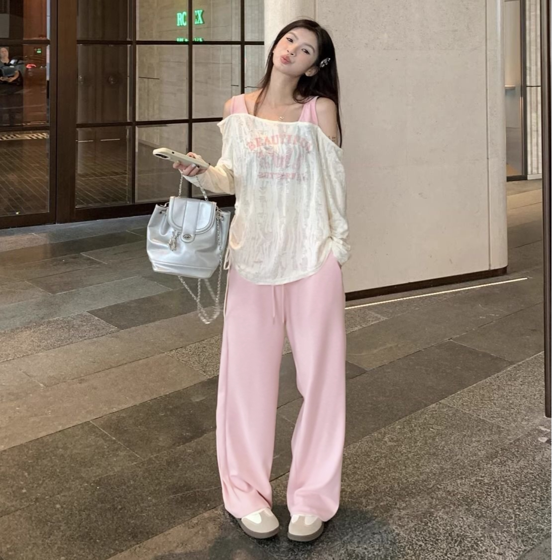 夏季甜美洋气时尚温柔套装女高级时尚套装