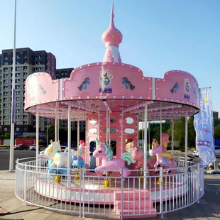 景区农庄儿童旋转木马游乐设备厂家定制旋转飞椅自控飞机亲子乐园