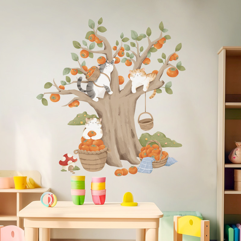 儿童房间卧室布置墙纸自粘墙面墙壁遮丑装饰温馨贴纸墙贴画3D立体