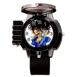 激光儿童电子 青少年初中学生专用动漫二次元 柯南同款 麻醉手表男款