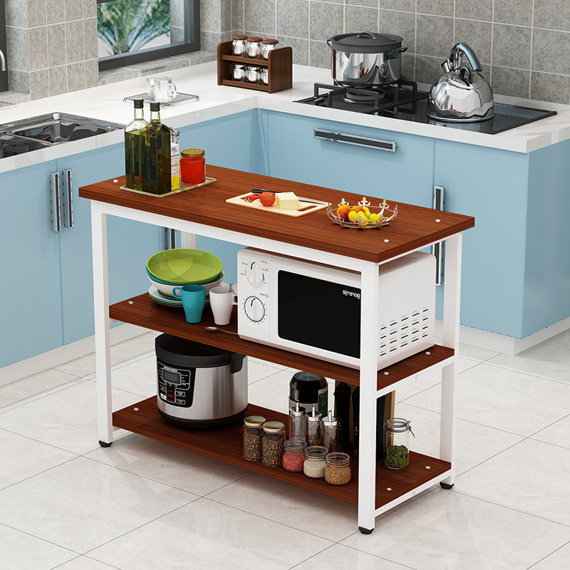厨房桌子切菜桌餐桌置物架多层鞋架储物架收纳架微波炉架子做饭桌,住宅家具,板木餐桌,淘宝优惠券,粉丝福利购,淘宝优惠卷