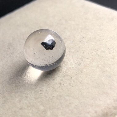 14毫米巴西老矿象形天然水晶包裹矿石云母胆路共生矿单珠