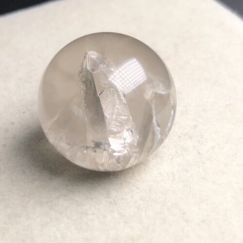 20mm无任何优化天然兔毛水晶包裹立体超级大柱子晶中晶单珠