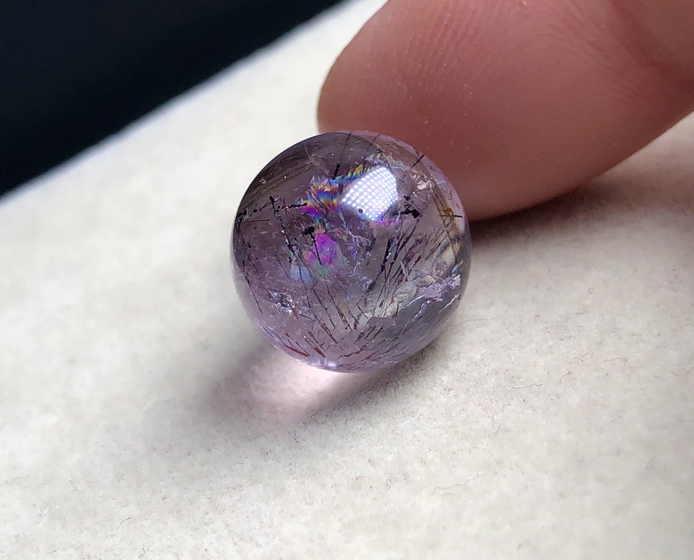 12.8mm天然水晶巴西矿彩虹超七单珠草莓三轮骨干,饰品/流行首饰/时尚饰品新,奇石,淘宝优惠券,粉丝福利购,淘宝优惠卷