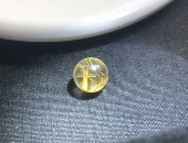 7.7mm只做原矿无任何优化天然猫眼钛晶单珠