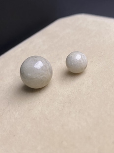 7.7mm亏本大漏没有任何优化注胶天然兔毛水晶单珠已经打孔 11.2