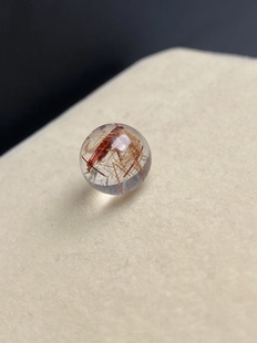 11.2毫米只做原矿无任何优化老矿福利天然红铜发晶单珠