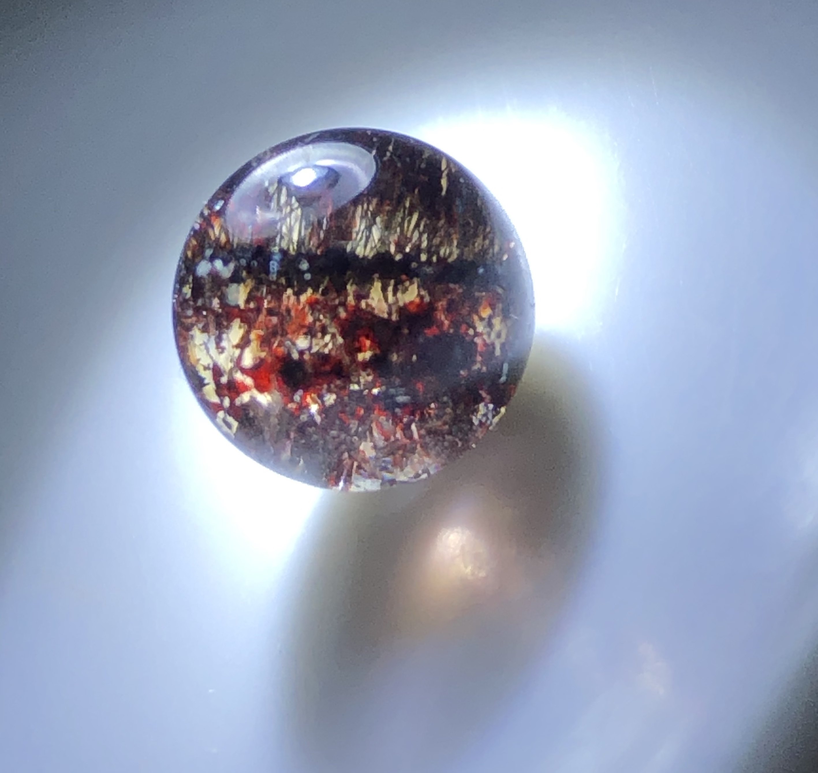 8.3mm（无任何优化和注胶）天然巴西黑加仑毒液超七单珠草莓三轮