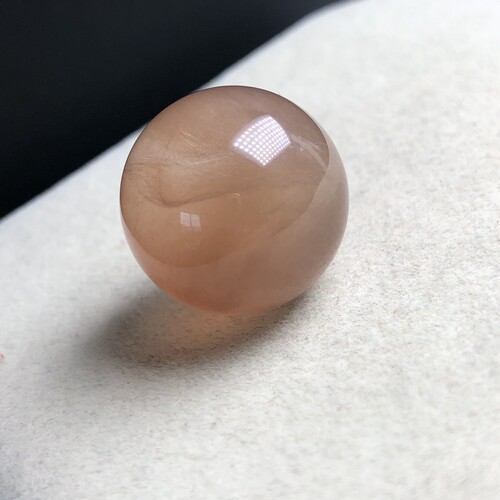 19mm老矿福利奇特天然水晶兔毛单珠