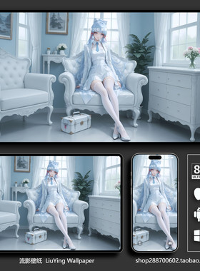 原神神里绫华壁纸8k高清iphone苹果手机电脑二次元美少女平板壁纸