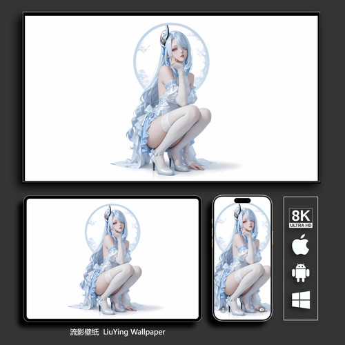 原神申鹤壁纸 8k高清iphone苹果手机电脑 二次元美少女平板壁纸