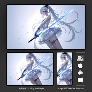 原神神里绫华壁纸8k 4k高清手机平板电脑桌面壁纸 二次元动漫壁纸