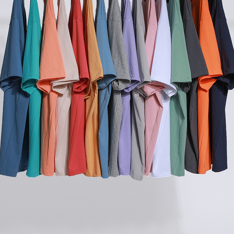 Summer cotton short sleeve t-shirt men's fashion solid color T-shirt