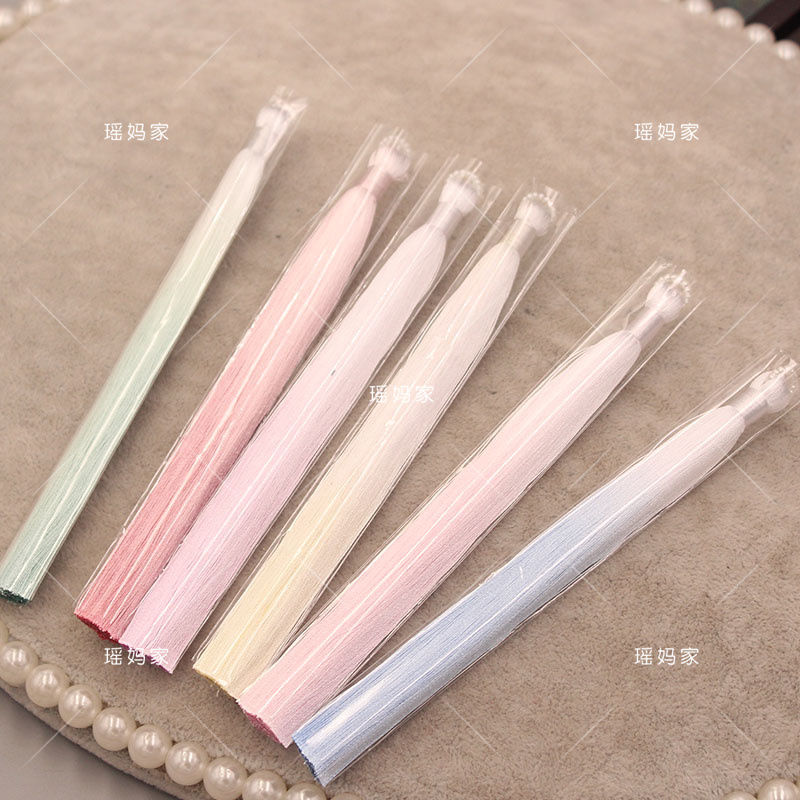 13cm长带圈淡雅色渐变流苏