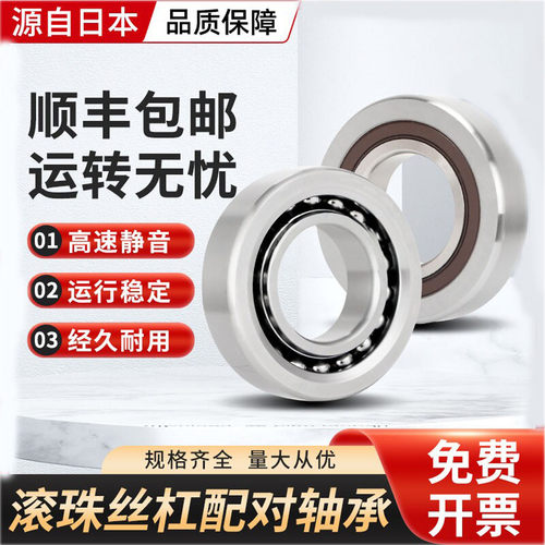 日本进口丝杠配对轴承7602020-760204 7602025-760205 TN1 P4 DB
