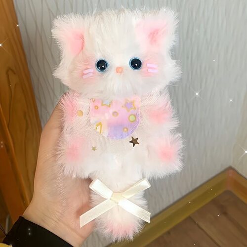 兔毛扭扭棒小猫高颜值手工编织小狗材料包萌宠小动物玩偶毛绒