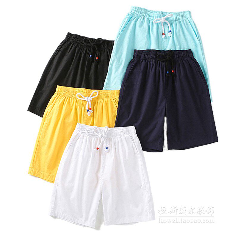 男童运动短裤儿童中裤五分裤夏季薄款纯棉休闲裤学生班服校服表演