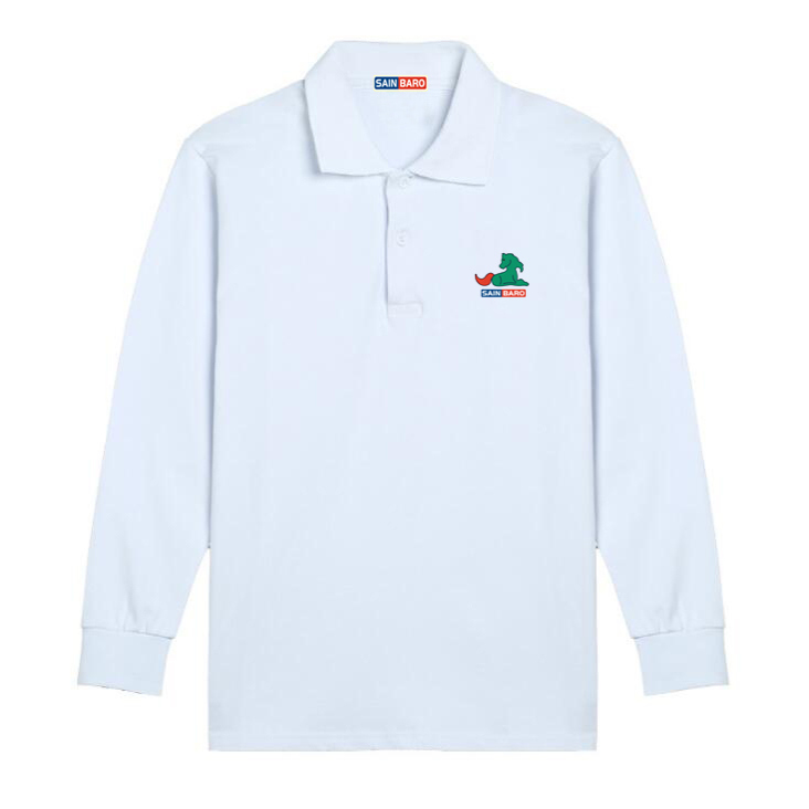巴罗纯棉长袖POLO衫 男女童翻领t恤 多色儿童长袖POLO衫 班服定制