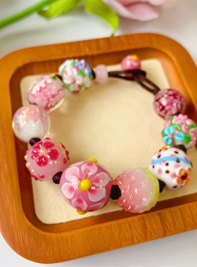 椿山集原创设计运气提升琉璃珠手串手工编织手链女生轻奢私人订制