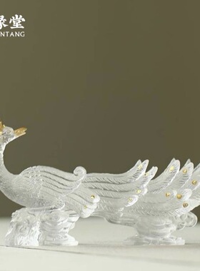 心缘堂雀之灵香器170 x 45 x 95mm（透色金）赠：线香一筒