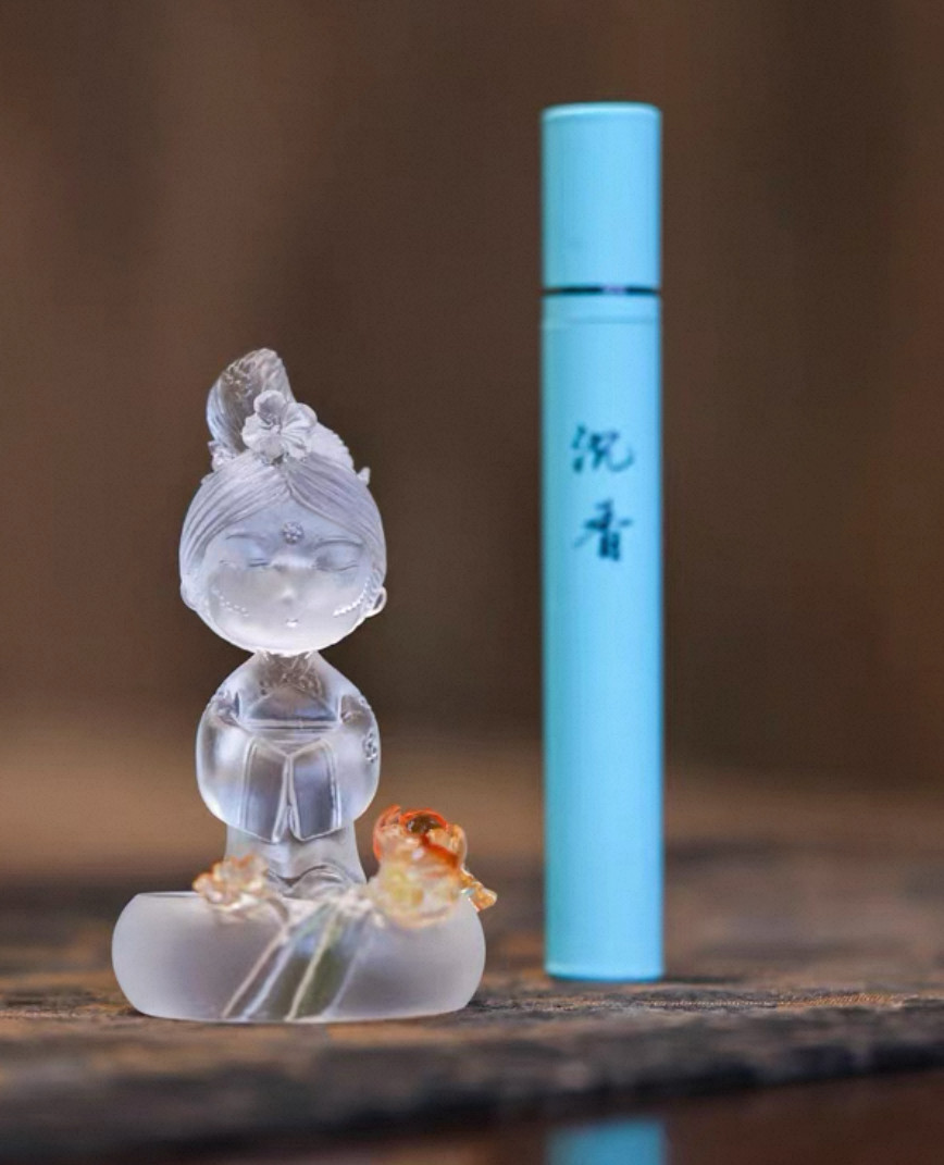 心缘堂琉璃桃花仙子香插底座线香炉茶宠茶桌摆件香道配件,居家布艺,茶席,淘宝优惠券,粉丝福利购,淘宝优惠卷