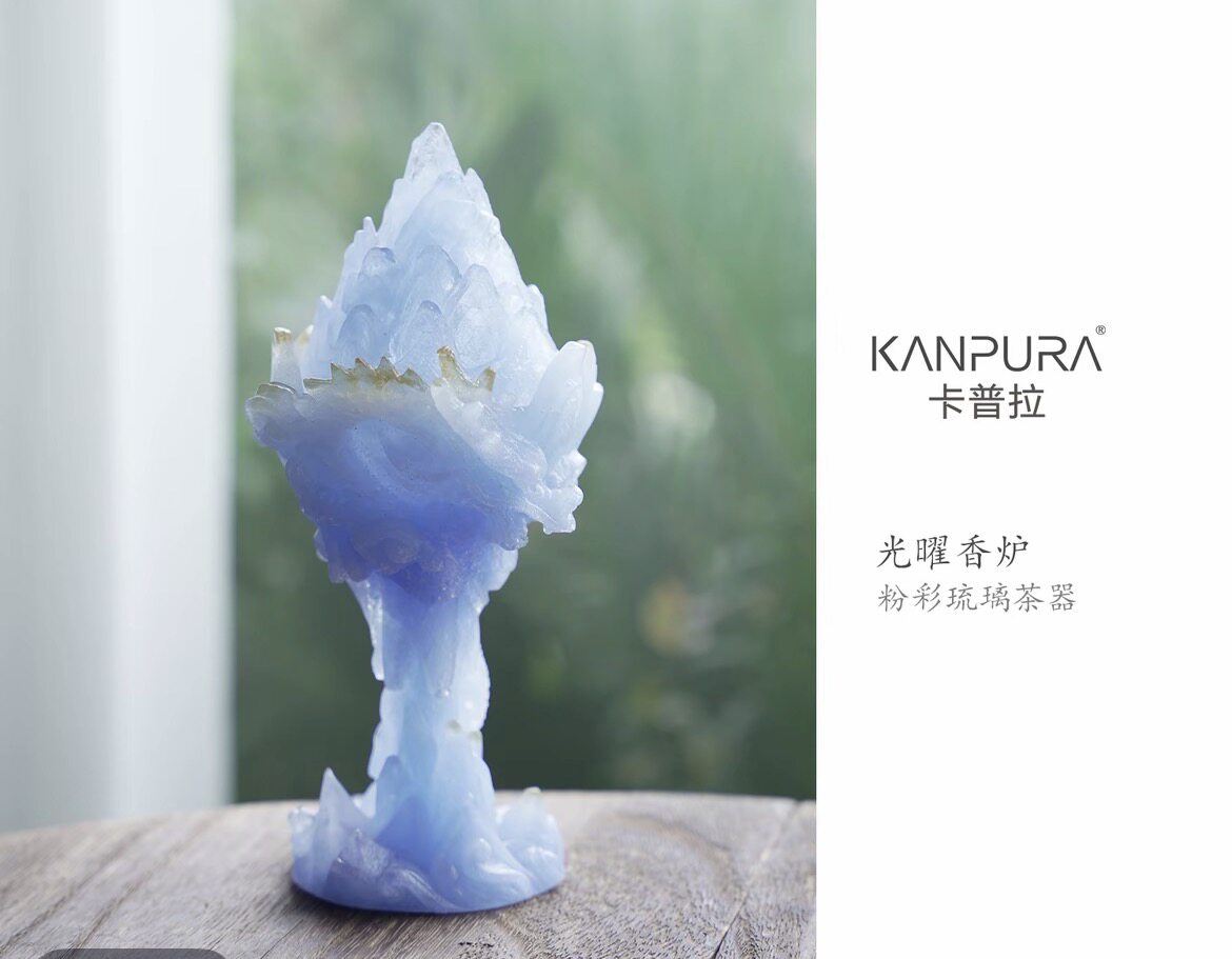 卡普拉粉彩琉璃光曜香炉