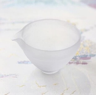 心缘堂琉璃圆明公杯140ml冰透白